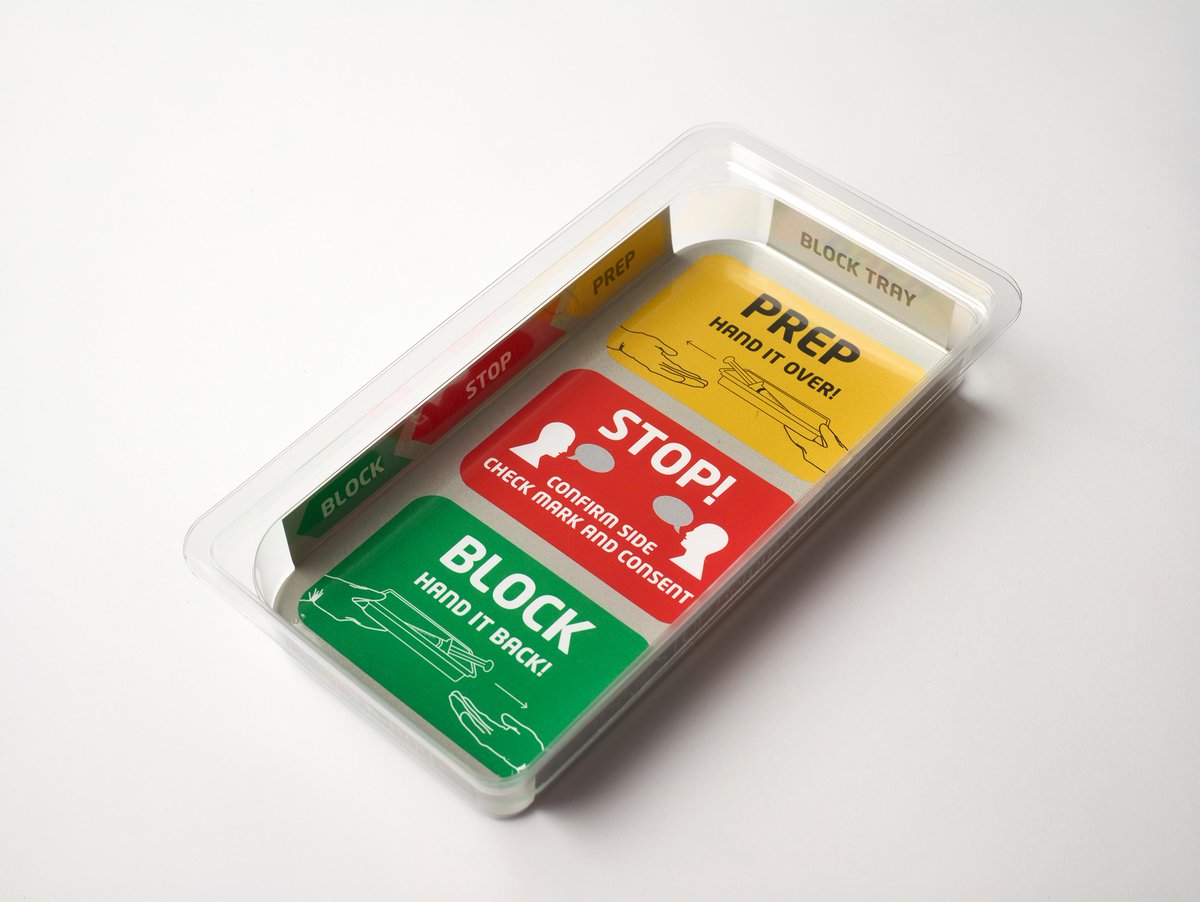 RainbowTrays's tweet photo. The new #RainbowTrays  #StopBeforeYouBlock tray supporting @RegionalAnaesUK SOPs. @EM_AHSN are exploring the new trays use and evaluation in practice and are keen to hear from interested trusts. An element of funding is available to support this project. Phil Stimpson @EM_AHSN https://t.co/sBHUXYze39
