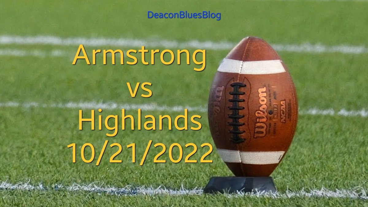 Tonight covering 📷 Armstrong vs Highlands For @PaFootballNews @AHSRIVERHAWKS @HighlandsAthl