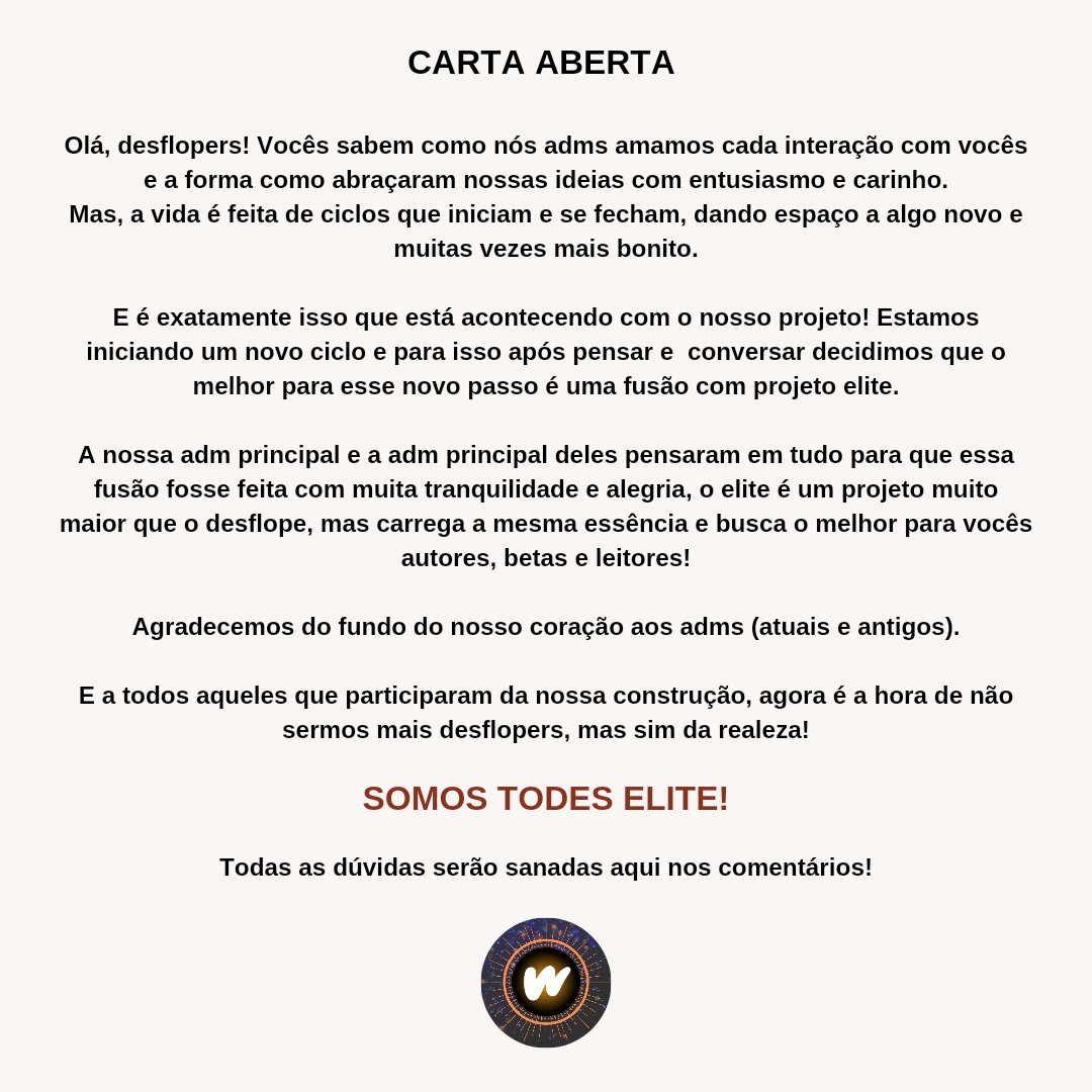 PalavraSopradas's tweet photo. [RT - Desflopefic]

Carta aberta sobre essa fusão maravilhosa entre os projetos @Desflopefic e o @ELITEKproject ! https://t.co/EPxKRddxxJ