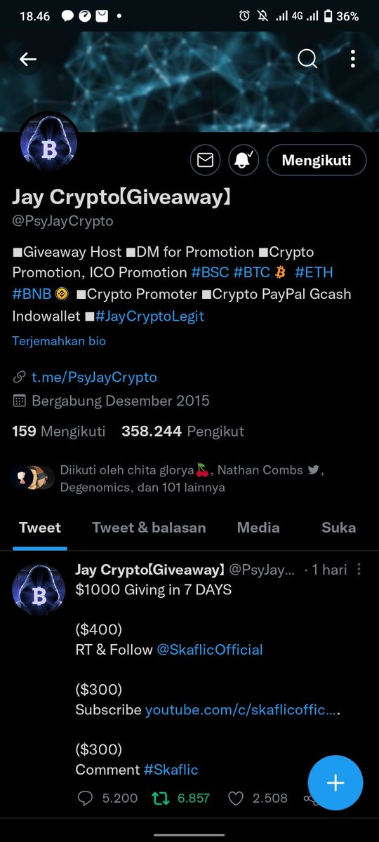 ssunkism's tweet photo. @chitaglorya3rd @PsyJayCrypto Done https://t.co/9UCfxsL36P