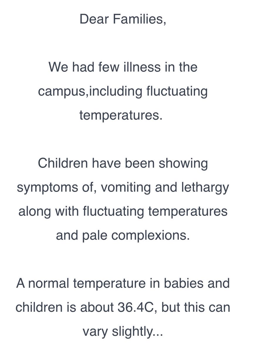 Astrocave's tweet image. Our twins recently picked up Covid from childcare (we strongly suspect), and now we’ve received an email about an unnamed “illness” going around… Whatever could it be?
