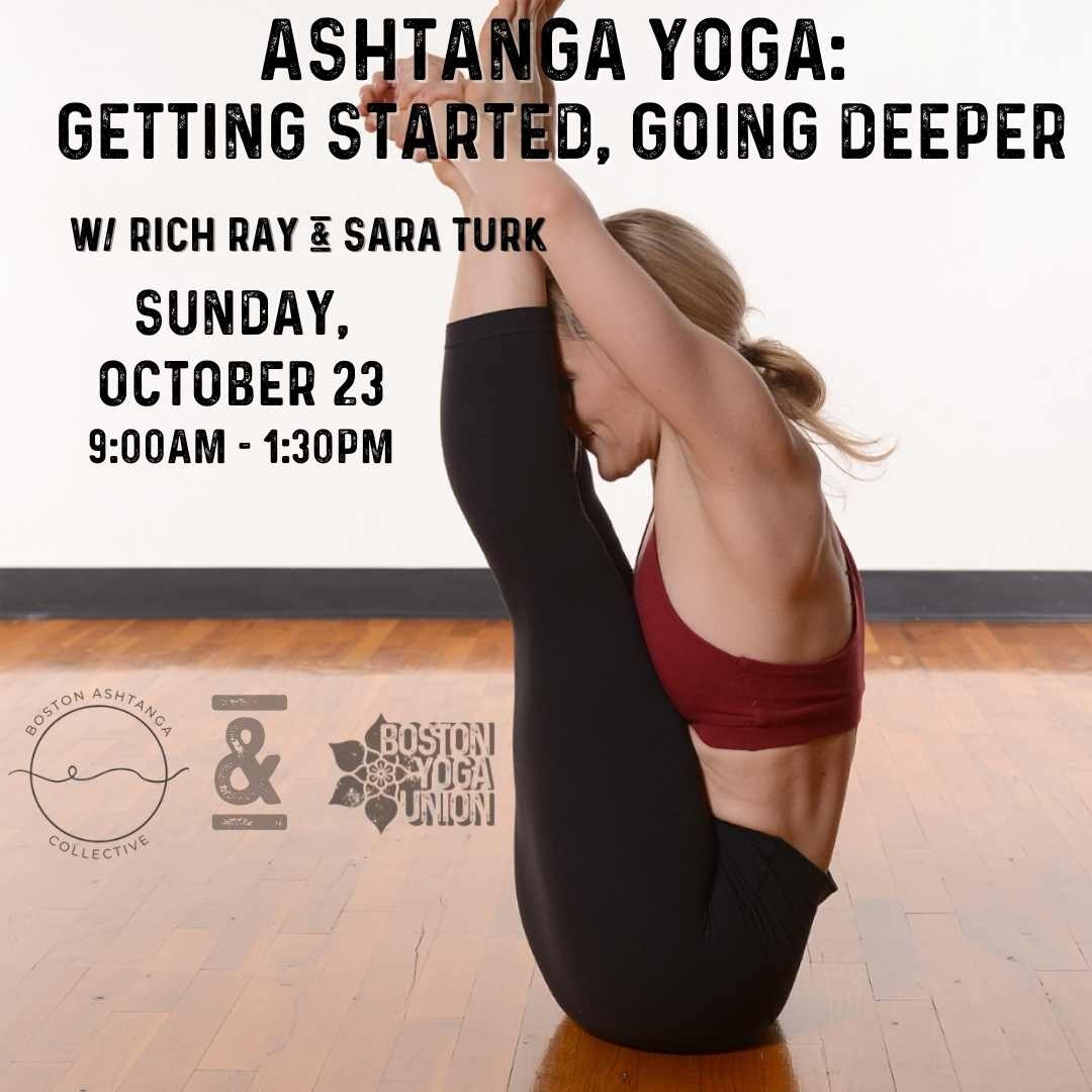 bostonyogaunion's tweet photo. Ashtanga Workshop Update:

Sara Turk @saraturkyoga will Lead the workshop on Sunday.  We are so excited! 

9am - 11am Led Primary⁠
11-11:30 Community chai and snacks⁠
11:30-1:30 Deepening Practice⁠
⁠
Price: $45⁠ https://t.co/VPJhHZ9tMQ