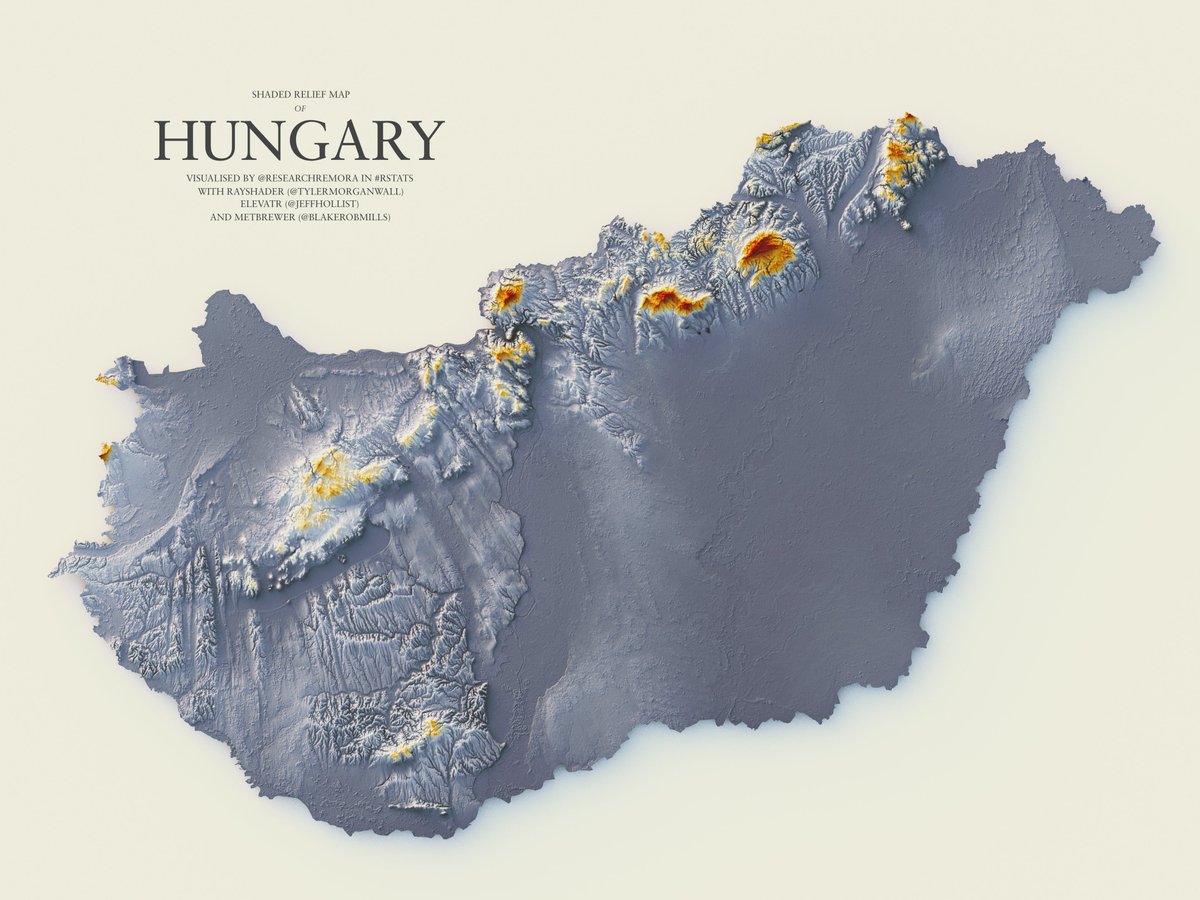 researchremora's tweet photo. A shaded relief map of Hungary.

#rayshader adventures, an #rstats tale https://t.co/5pDwCiBY16