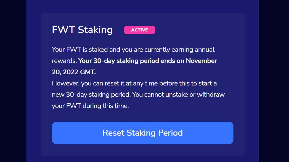 AuBit_and_Me's tweet photo. Mine is completed 👍

$FWT #FreewayFam #StakingRewards https://t.co/w2mXzoUdFD