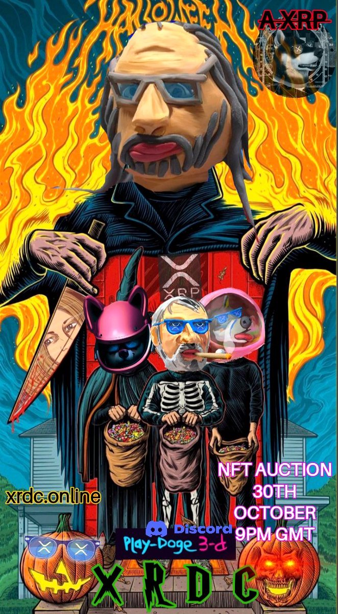 📢 #XRDC 🎃Invites you 🎃 HALLOWEEN 🎃 themed 🎃 #NFT #Auction #XR77 #giveaway 

🏆100K $XRDC to 4 winner's🏆

🎃 Simply Follow <a href="/b4sicb1tchSPC/">XRDC XR77</a>
@EndTheGlobe and ME 🍀
🎃👉❤ and RETWEET
🎃Tag your FRIENDS
🎃join #XrdogeClassic discord
discord.gg/MtsUPm58jN

⏳48hrs show proof👇