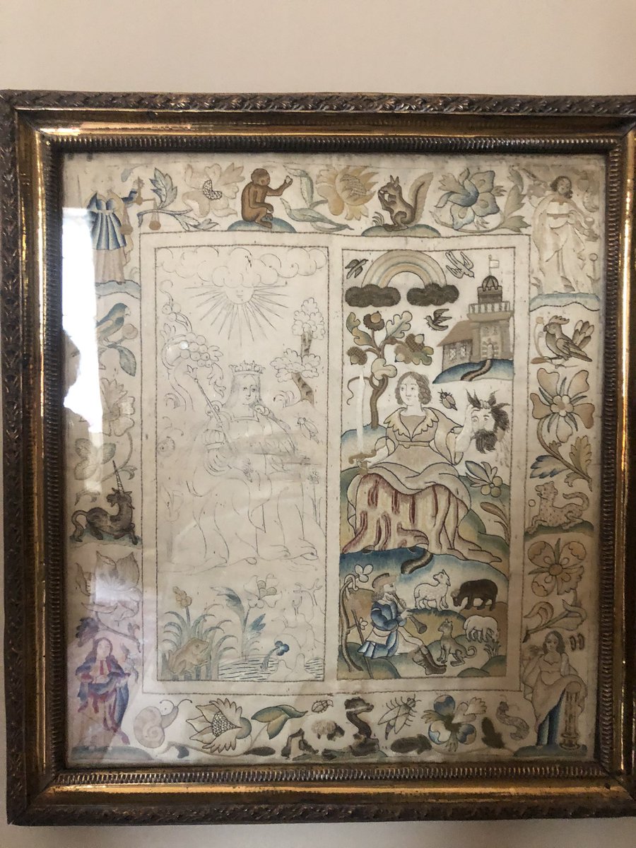 IsabellaRosner's tweet photo. Finally got to see @NTFentonHouse’s amazing collection of 17th, 18th, and 19th-century embroidery today and what a joy it was! What a stunning array of stitching! Special thanks to @askeyjames for meeting with me, sharing my enthusiasm, and fielding my many questions https://t.co/5miv97JaCF
