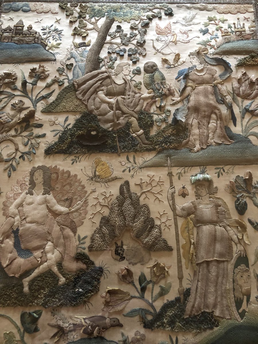 IsabellaRosner's tweet photo. Finally got to see @NTFentonHouse’s amazing collection of 17th, 18th, and 19th-century embroidery today and what a joy it was! What a stunning array of stitching! Special thanks to @askeyjames for meeting with me, sharing my enthusiasm, and fielding my many questions https://t.co/5miv97JaCF