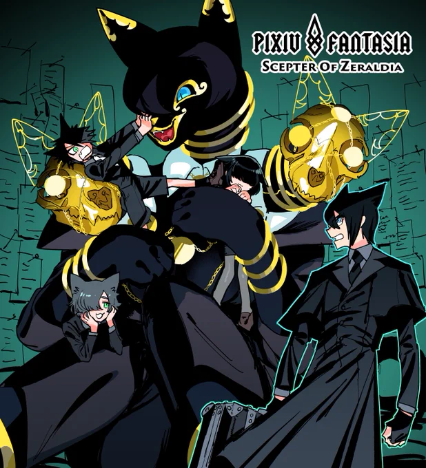 ピクファン金貸し黒猫交流!【PFSOZ】黒猫と黒猫 | 窓口基 #pixiv  