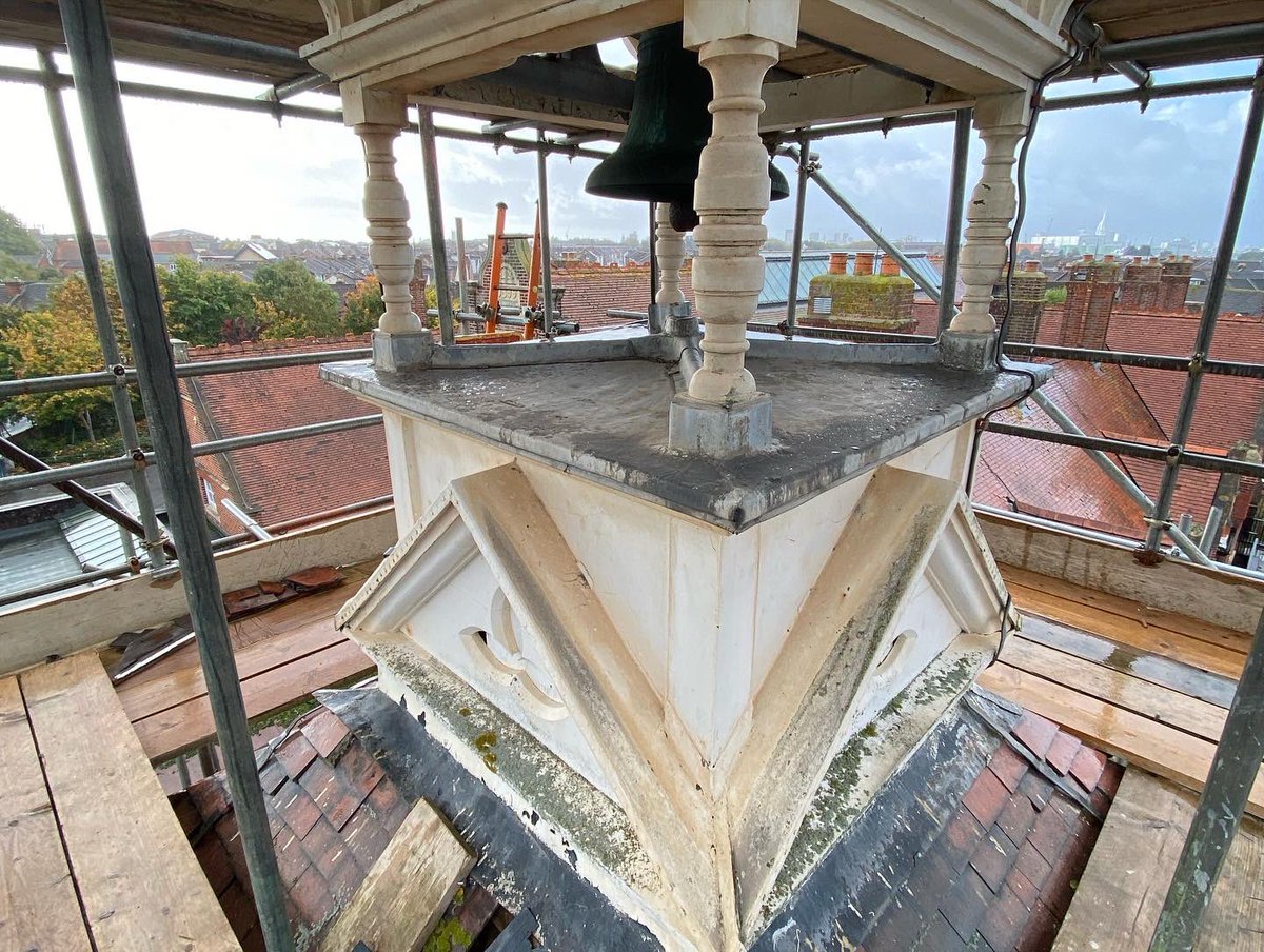 BHArchLtd's tweet photo. Site visit today to #photograph the #cupula #Tower #stamshaw #school in #Portsmouth before itโs removed on Monday #high #crane #removal https://t.co/IYuEsgktXi