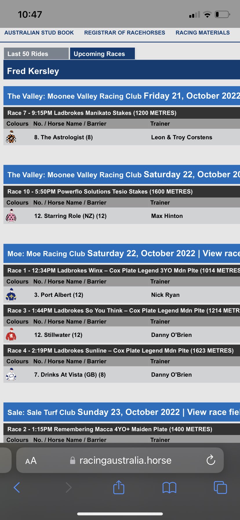 Trav Noonan on Twitter "Expect that Nash Rawiller will be in the hunt