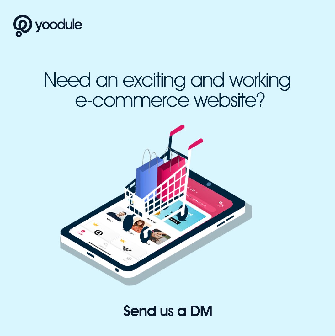 yoodule_'s tweet photo. Building an e-commerce and need a website that will attract customers and buyers?

Send us a DM to get started. https://t.co/ov8qLlIqy6