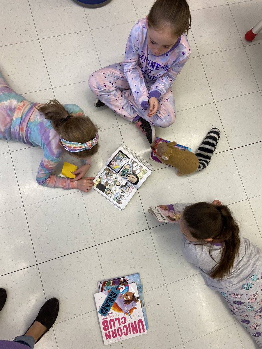 MrsCstudents's tweet photo. PJs and books 📚 a great way to start the day ☀️ @NLESDCA @AllHallowsE https://t.co/9dFAmkIjRL