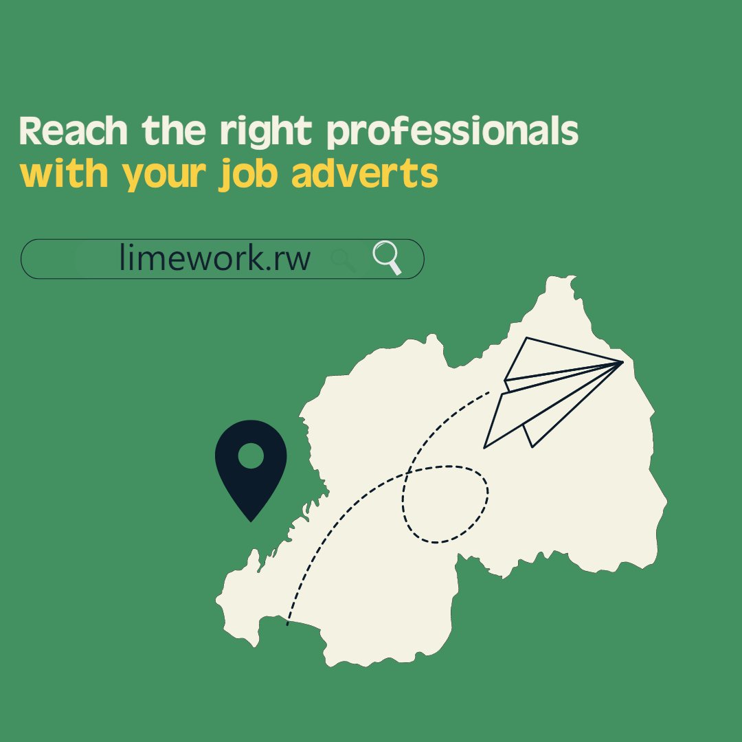 getlimework's tweet photo. Our platform can help employers reach the best candidates for a job position. Sign up today and get this plus so many more features.
#limework #workinrwanda #RWot #recruitment #job #career https://t.co/asY2WCu6wk
