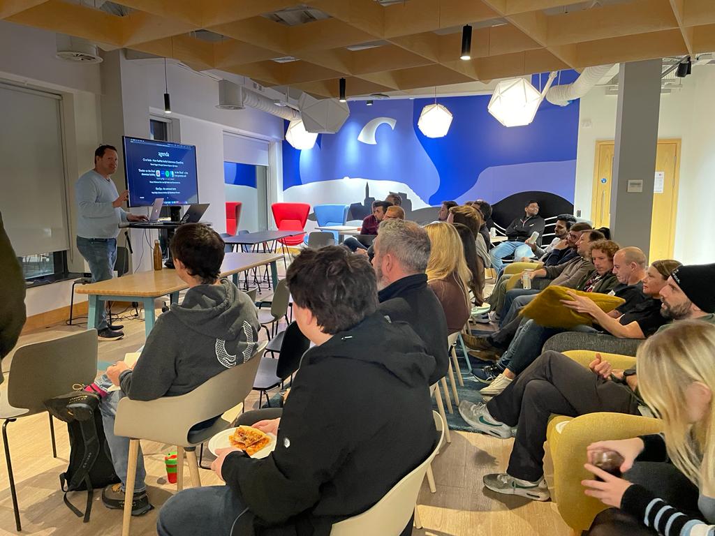 Overstock Ireland, now t/a Beyond, Inc. (@ostkireland) on Twitter photo What a great evening we had hosting the <a href="/nxnwtech/">nxnwtech</a> Meetup, sponsored by our friends at <a href="/SkillsNorthWest/">SkillsNorthWest</a>
& <a href="/SligoChamber/">Sligo Chamber</a>! Great presentations by <a href="/bethehokie/">Derek Higgins</a> <a href="/NoelK77/">Noel Kelly</a> and <a href="/sligokid/">Magoo</a>.
#DevOps #softwareengineering What a great evening we had hosting the <a href="/nxnwtech/">nxnwtech</a> Meetup, sponsored by our friends at <a href="/SkillsNorthWest/">SkillsNorthWest</a>
& <a href="/SligoChamber/">Sligo Chamber</a>! Great presentations by <a href="/bethehokie/">Derek Higgins</a> <a href="/NoelK77/">Noel Kelly</a> and <a href="/sligokid/">Magoo</a>.
#DevOps #softwareengineering