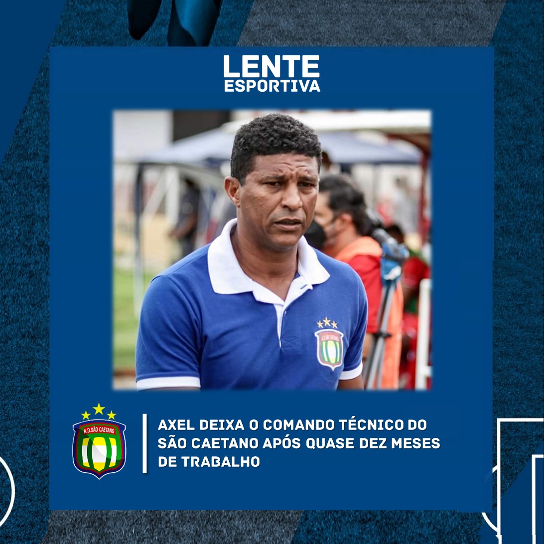 lenteabc's tweet photo. FIM DA LINHA ⚽

Após quase dez meses de trabalho, Axel não é mais o técnico do São Caetano. O anúncio foi feito pela diretoria nesta quinta-feira (20). 

Agora, o clube busca um novo comandante visando o Paulistão A-2 de 2023. 

E aí, torcedor, saída é justa? Deixe sua opinião! https://t.co/nPj6eML2cG