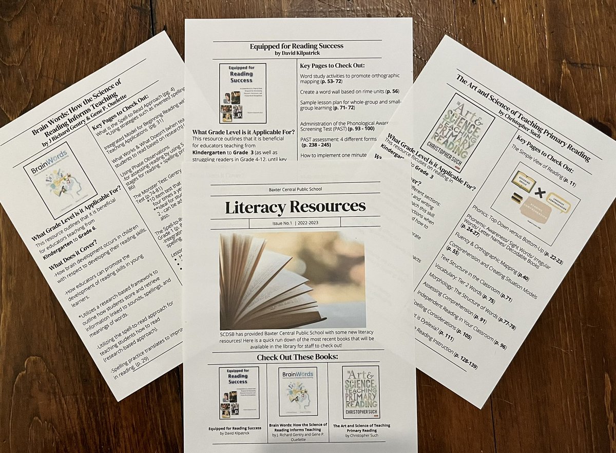 MrsMorrow07's tweet photo. 📚 As more literacy resources become available to staff it is exciting to see, BUT I also know the potential for feeling overwhelmed! 

📄I have created 1 page summaries on the books we have received in our school that cover what the book focuses on &amp; key pages. 
#literacy #SoR https://t.co/fSVgjMvNIG