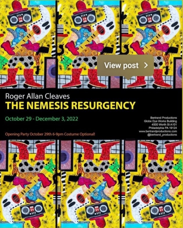 If you will be in the Philly area next Saturday, Oct 29 at 6pm, come see <a href="/KnownOrigin_io/">KnownOrigin.io</a> family member Roger Allan Cleaves at the opening for his exhibition at Bertrand Productions titled "The Nemesis Resurgency." It will feature a suite of new work and a few surprises!