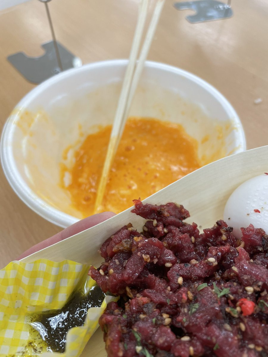 SBB_0329_'s tweet photo. 卵フェスin池袋
馬肉のタルタルと共に食べる卵かけご飯が最高に美味しすぎた😳
#卵フェス
#卵フェス2022in池袋
#馬肉タルタル
#oeld https://t.co/5qVou53bwd