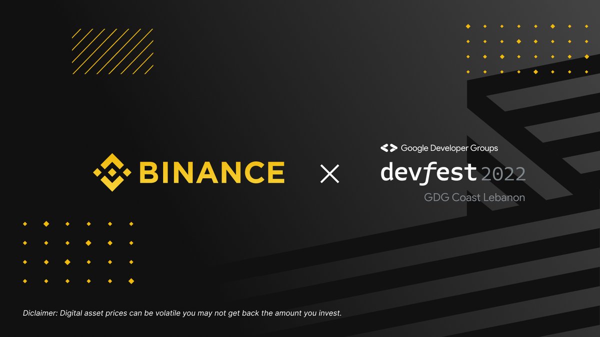 #بينانس الراعي الحصري لـ  <a href="/DevFestLebanon/">DevFest Lebanon</a> من تنظيم <a href="/googledevgroups/">Google Developer Groups</a>! #BinanceAtDevFest
 
سنقدم جميع  مواضيع الويب ٣، بما في ذلك:
🔸ورشة عمل <a href="/BinanceAcademy/">Binance Academy</a> 
🔸هدايا حصرية والمزيد
 
نراكم في بيروت! 🇱🇧