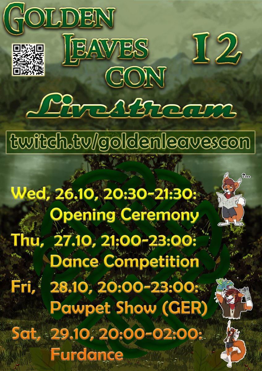 Slowly the con is coming closer and we are proud to announce that everyone can participate again!
We will share some main events on our livestream - don't miss it!
twitch.tv/goldenleavescon