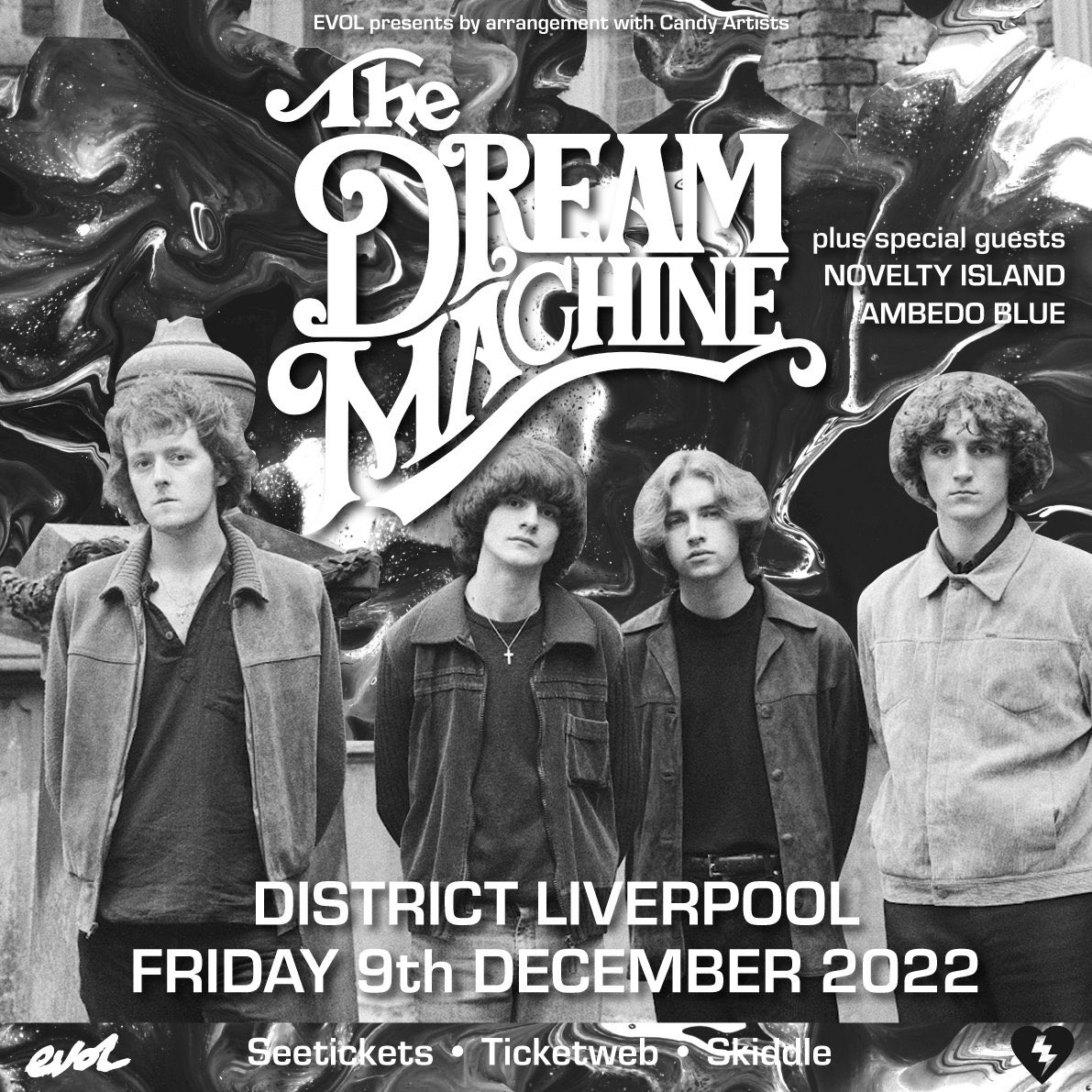 Buzzing to announce we play <a href="/DistrictLpool/">District</a> on the 9th of December supporting <a href="/DreamMachineHQ/">The Dream Machine</a> alongside @_noveltyisland 😎 gnna be a belter this, ticket link in bio🙌🏼

<a href="/ClubEVOL/">EVOL</a>