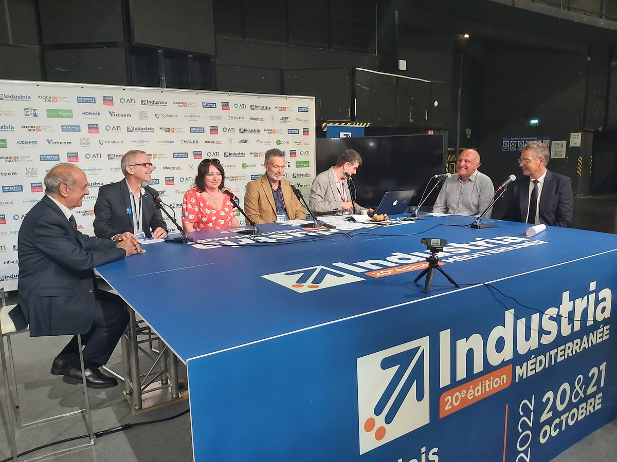 Table ronde "smart city : nos villes de demain ?", en direct du salon Industria à Nice, avec la participation de <a href="/bergio06/">Bernard GIOAN</a> , membre de la <a href="/FFIE_fr/">FFIE</a> et du Bureau de la <a href="/FBTP06/">Fédération du BTP 06</a>
<a href="/UIMM06/">UIMM CÔTE D'AZUR</a>
<a href="/MoulardPatrick/">Patrick Moulard</a>