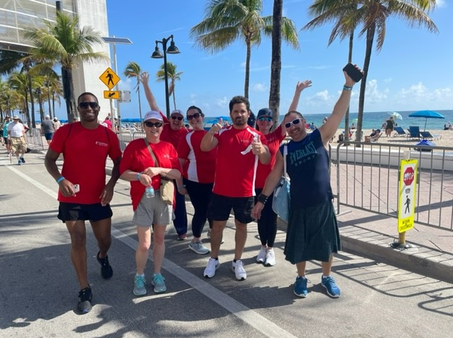 It was a day filled with sunny skies, ocean breezes and music for our Boca team — and all for a good cause —  as they participated in the Florida Aids Walk and Music Festival. 
