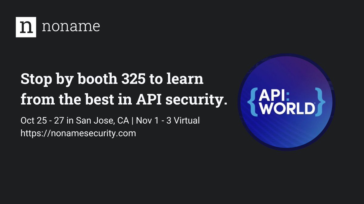 Noname Security tweet media