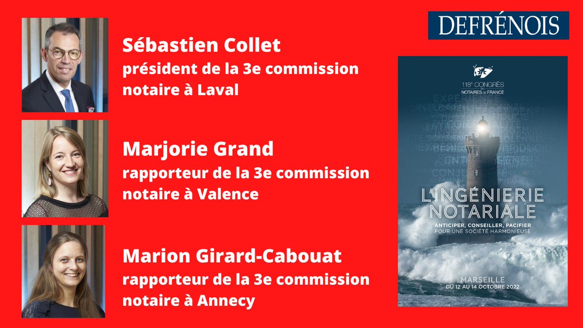 LextensoNotaire's tweet photo. [DEFRÉNOIS🔔] Pour prolonger le 118e @CongresNotaires ! "Donation-partage dans les #familles recomposées : cas pratique" par Mes Collet, Grand et Girard-Cabouat 🔒👉 https://t.co/oCpc5pixSx

📢 À retrouver à la UNE du DEF 42
#notaire #succession @Notaires_CSN @gregoiremitry https://t.co/hAy89oLhoU