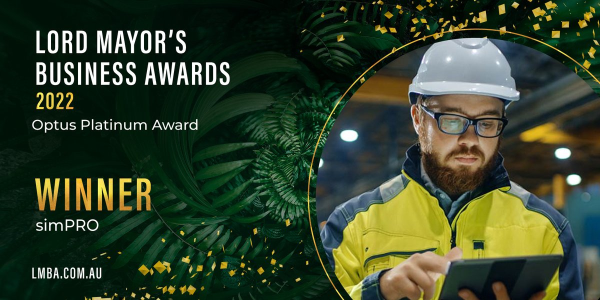 🏆🏆🏆 <a href="/simprosoftware/">Simpro Software</a> take out the <a href="/OptusEnterprise/">Optus Enterprise & Business</a> Platinum Award for their outstanding global growth - congratulations! 🎉 Headquartered in #Brisbane, <a href="/simprosoftware/">Simpro Software</a> has more than 7,000 clients, 200,000 users and 480+ employees across its six global offices.  #LMBA2022