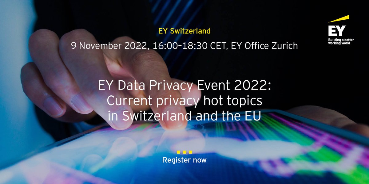 EY_Switzerland's tweet photo. Data Privacy Day is more relevant than ever. 🔒

How we learn about the value of our data, and who we trust, will need to evolve fast. While navigating a fast changing and digitized world, we do need to keep educating around data security.

Register here: https://t.co/cNUoQnxOgv https://t.co/qoPNRL612k