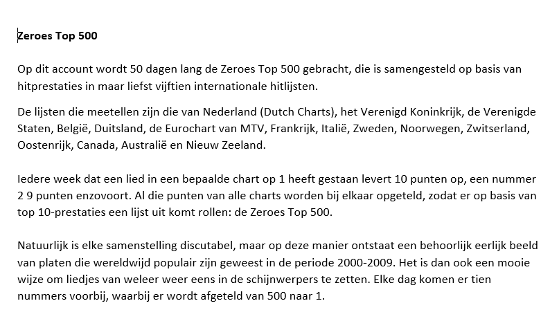Top2000tips's tweet image. Zeroes Top 500: de uitleg. #zeroestop500