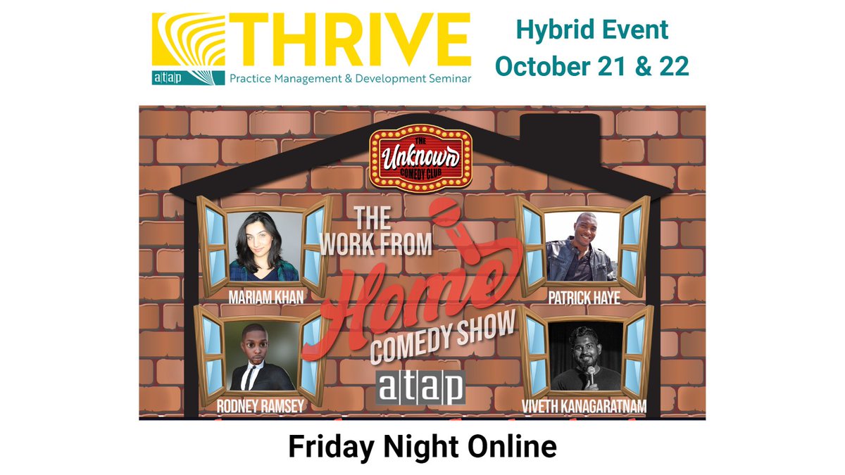 Because all work and no play make for a very dull conference! Brought to you by The Unknown Comedy Club:  unknowncomedyclub.com More fun can also be found here: atapcanada.org/site/fall-2022…