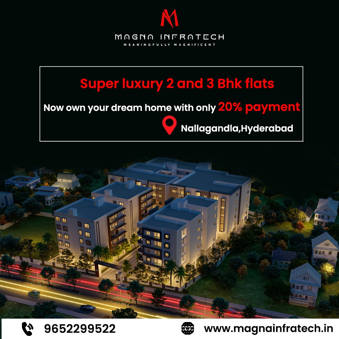 MagnaInfratech's tweet photo. Step into a world of luxury, style, and comfort. Magna Infra Tech's luxury apartments offer the best in serene urban living.
Visit us: https://t.co/2Avgphv6ja
#Magna #MagnaEastSide #FlatsForSale #Nallagandla #FlatsAtNallagandla #Aparments #3BHK #GatedCommunity https://t.co/FUxaFLCDrV