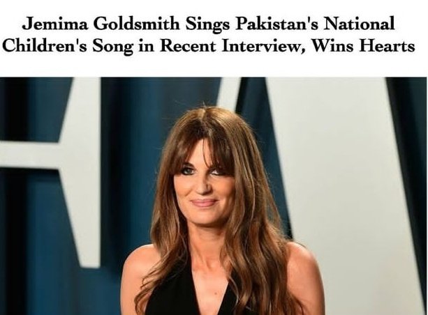 LaibzCorner's tweet image. During a recent
#BBCinterview, #JemimaGoldsmith was asked to #speak in #Urdu,after which she sang a #national #Pakistanichildren's song, #AoBachonSairKarainTumKoPakistanKi,😍she said she used to sing with her children when she #married to #PTIChairmanImranKhan,lived in #Pakistan.