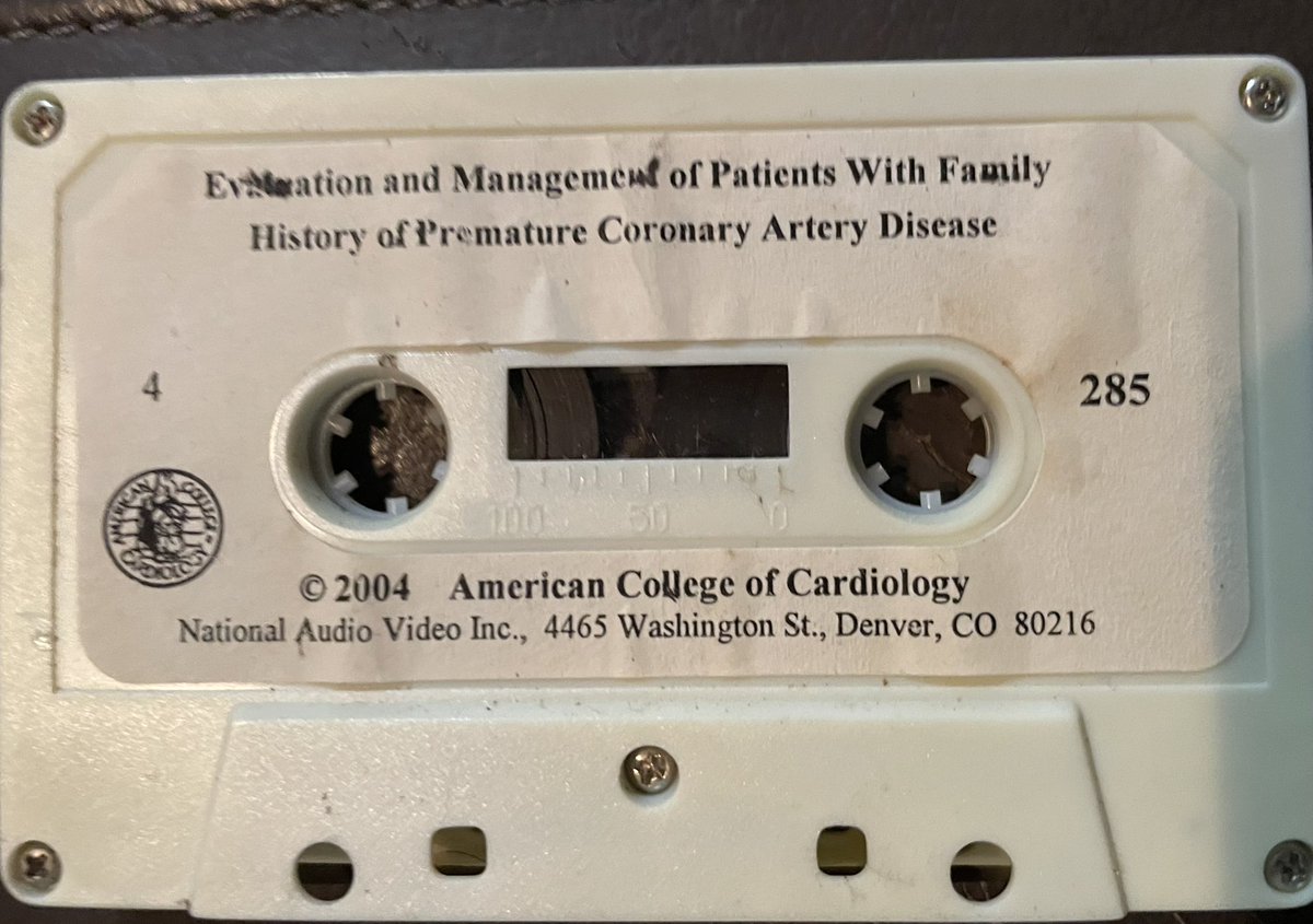 Look what I found @ the bottom of my very old car- Yes, an AUDIO TAPE from #ACC2004 (newsflash- that’s how we caught sessions we missed). I think this was @rblument1 speaking. Does anyone have a tape player I can borrow ? 😂