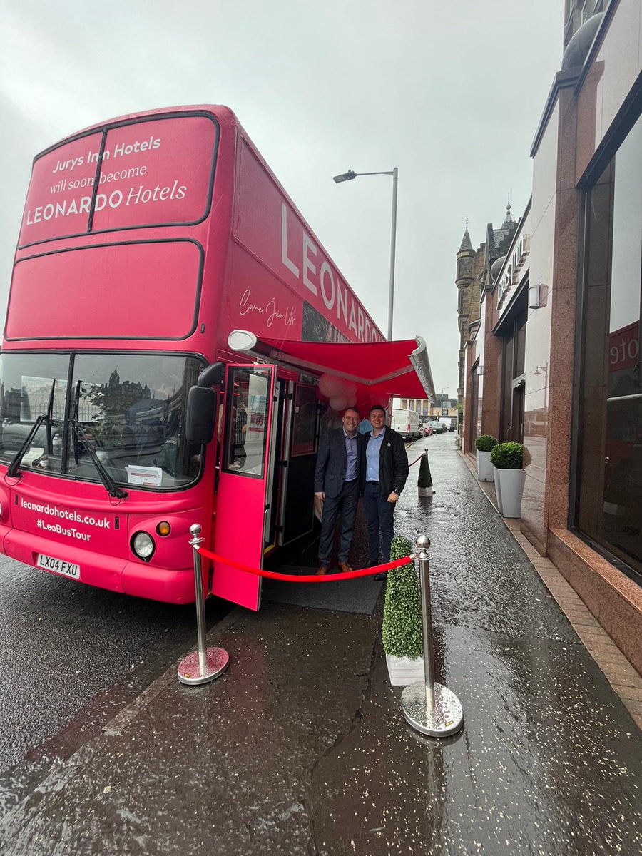 ExecSpace's tweet photo. We went along to see the @LeoHotelsUK Bus Tour yesterday.

Craig, Director of Sales shared they're opening the renovated Leonardo Royal Edinburgh City next week and have exciting plans for expansion within the brand in Edinburgh and London.

#venuefinding #events #venuerenovation https://t.co/RjkuTlW2iv