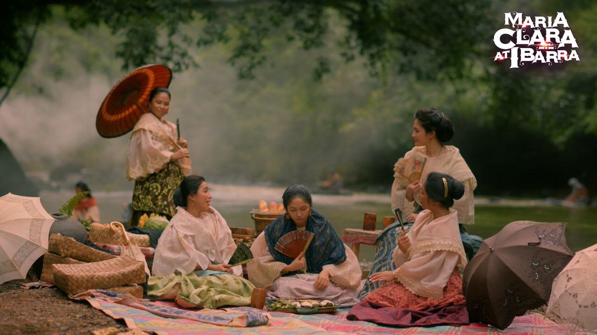 Chikahan by the lake muna with si Maria Clara with her amigas! #MariaClaraAtIbarra #MCIAbaniko