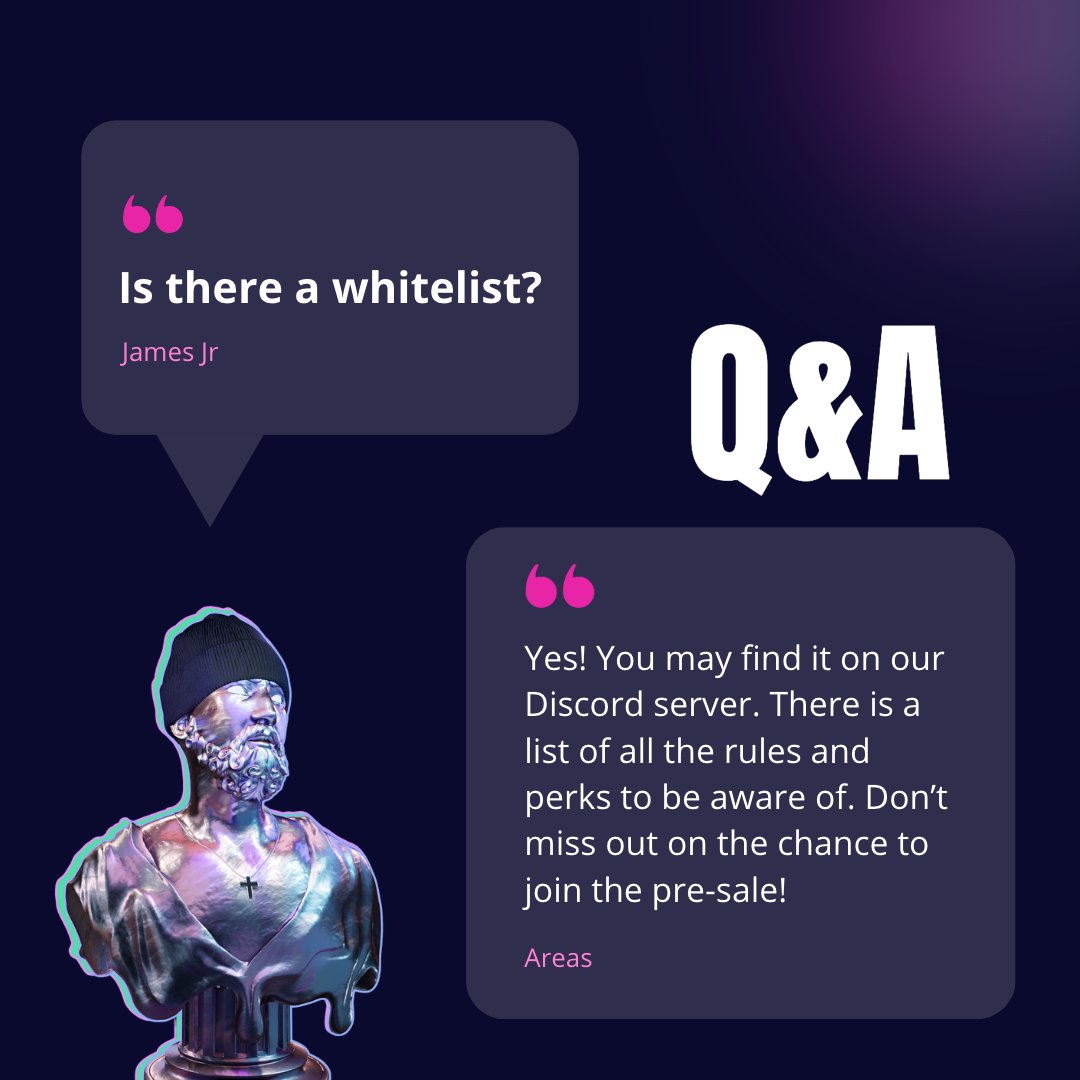 𝐈𝐒 𝐓𝐇𝐄𝐑𝐄 𝐀 #whitelist ?🤔

The most recently asked question from our #community ! 

We received a direct response from one of the Olympus Mountain Gods (Areas)🔱

⚔️discord.com/invite/omgods⚔️