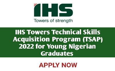 IHS Towers Technical Skills Acquisition Program (TSAP) For Young Nigerians (2022) zpr.io/c44NYVKRaxNY