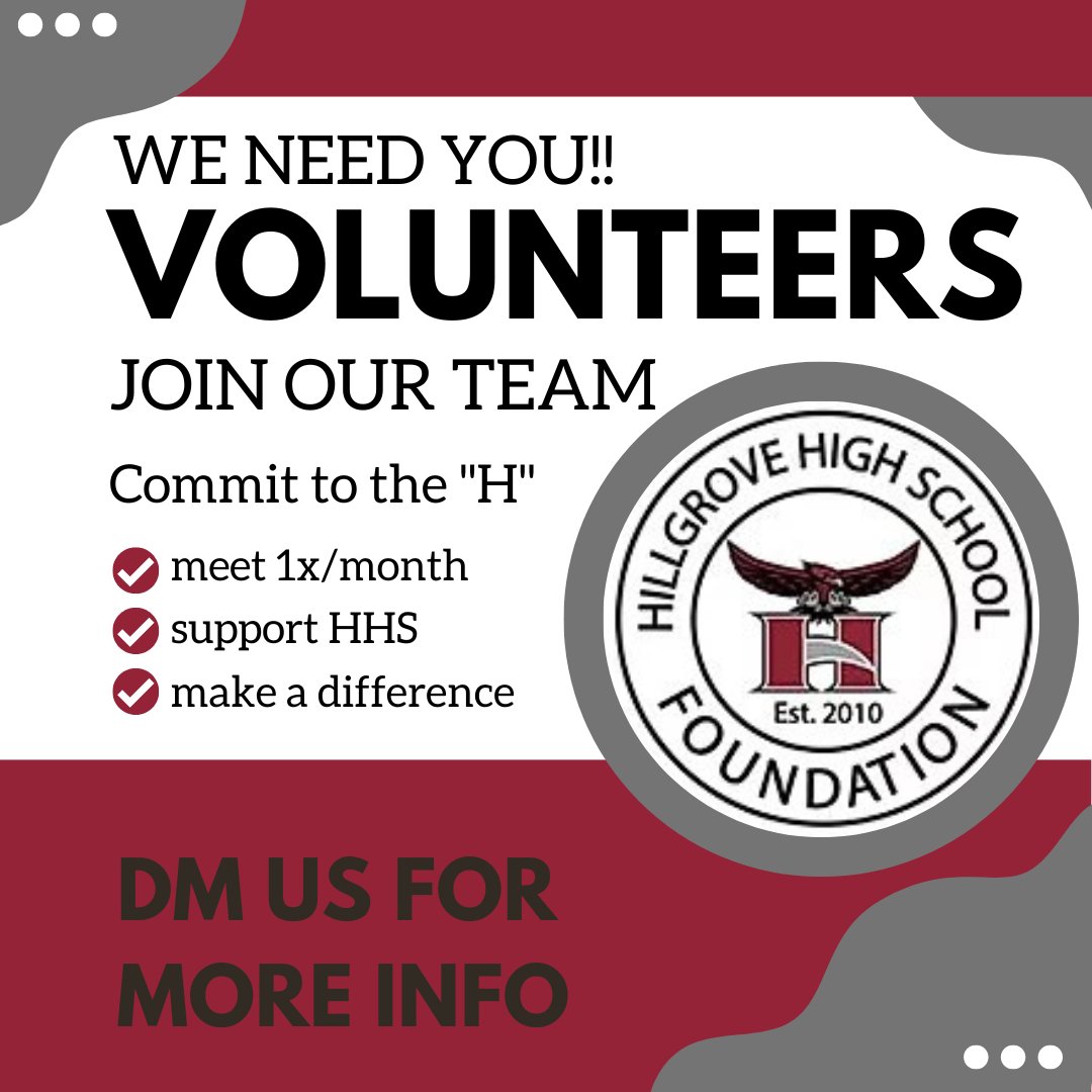 GroveFoundation's tweet photo. Volunteer

a person who freely offers to take part in an enterprise or undertake a task

Does that definition describe you?

Join the foundation where you can help make a difference in the lives of the students, factory and staff of @hillgrove_hawks_ !

DM us for mtg info! https://t.co/UDH2PGp1Rl