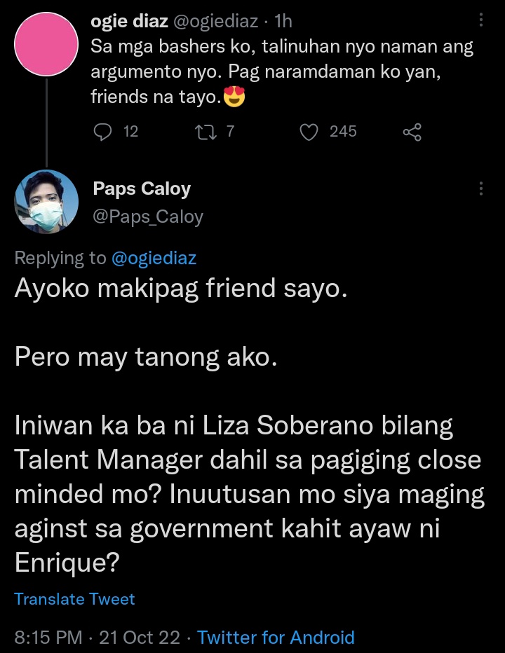Paps_Caloy's tweet photo. Sana masagot ni @ogiediaz https://t.co/TmqiXE0M6G