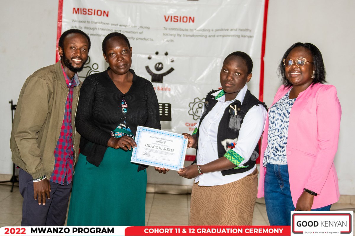 <a href="/seedsforhope/">Seeds For Hope (SFH)</a> has been our partner since 2018 offering scholarships to college to <a href="/GoodKenyann/">Good Kenyan Foundation</a> most exemplary graduates! Thank you for giving extra ordinary chances to these deserving youth.