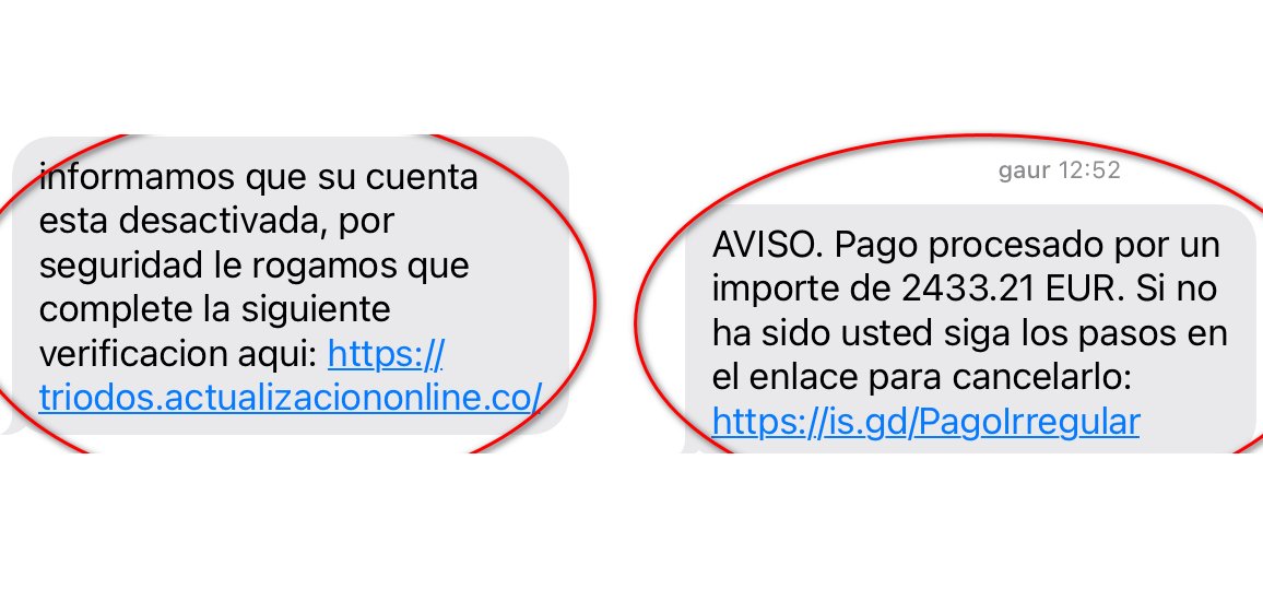 ATENCIÓN: de forma demasiado habitual, personas entre las que se encuentran clientes de entidades como la nuestra reciben mensajes fraudulentos de este tipo.

Ignóralos, porque son un intento de suplantación y nunca lanzamos estas peticiones.

+ Info: triodos.es/es/seguridad