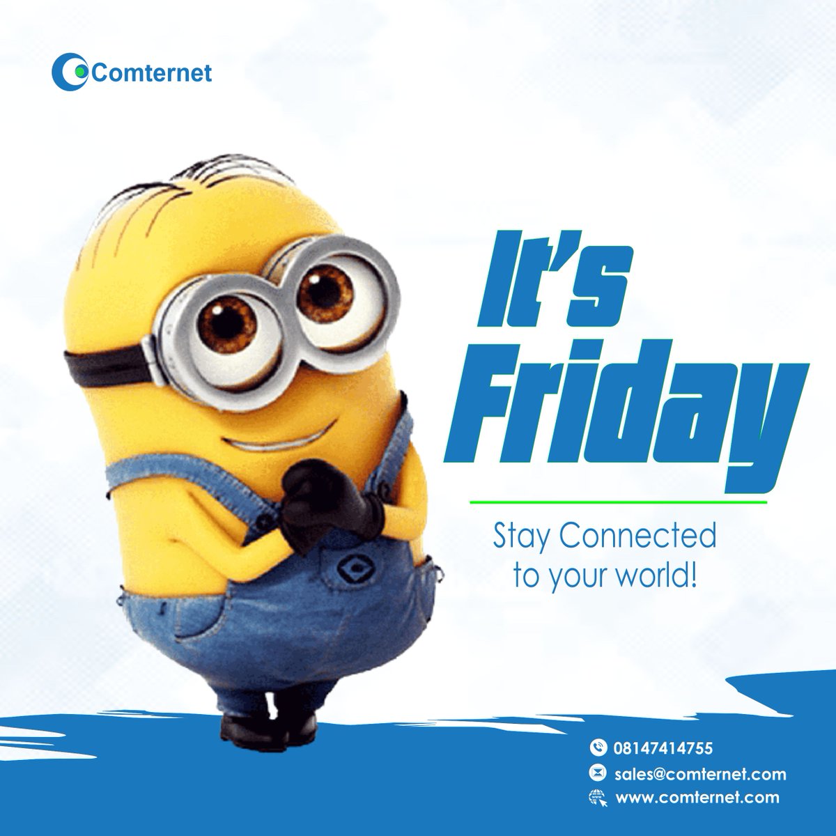comternet's tweet photo. Make the weekend fun!
Connect to Comternet and stream/download your favourite movies without breaks.
Call us on 08147414755
or send us email at sales@comternet.com
#comternet #stayconnected #tgif https://t.co/4K3nWy2xTV