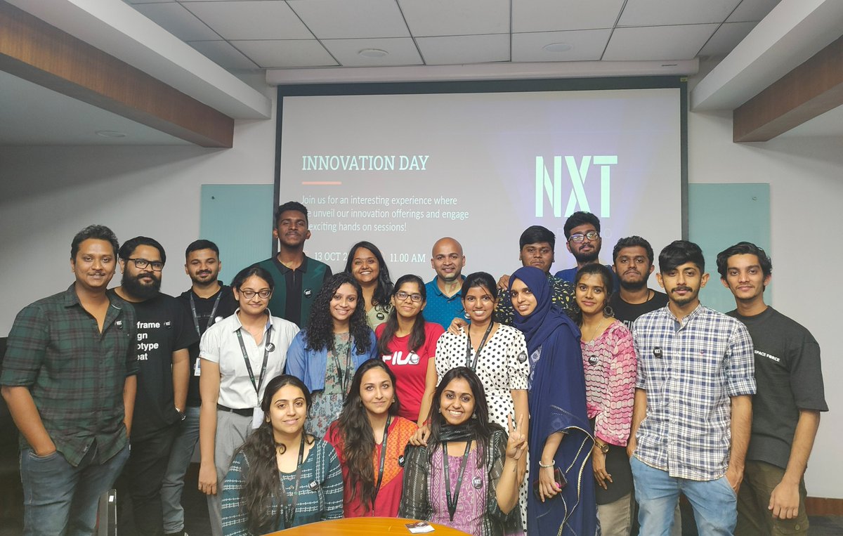 tarentogroup's tweet photo. To appreciate the team behind delighting our customers & their users, last week, #Tarento celebrated the ‘NXT #InnovationDay’ to showcase & acknowledge the latest developments from our innovation wing - NXT.
Some glimpses from the event below!
#DesignandInnovation @jineshks https://t.co/gi9ZqRlG26