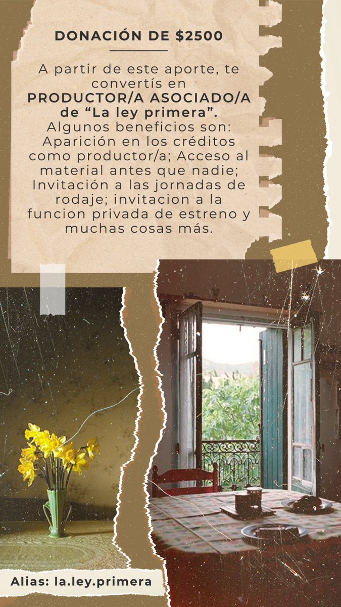 T_Bona98's tweet photo. Hola amiwis! como están? Estamos buscando financiamiento para nuestro proyecto. Les agradecería difusión! y si se copan ayudando mejor todavía :)

El link para donar es: la.ley.primera https://t.co/HuzWdzr6l4