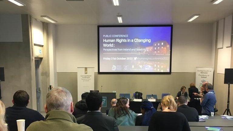 DSS_Ireland's tweet photo. The DSS Team joined todays #HumanRightsConference which focused on "Human Rights in a changing world"
Among the speakers was Judge Síofra O’Leary, the first woman and first Irish person who will take up the @ECHR_CEDH presidency this November
#DecisionSupportService https://t.co/FbSLmYdH4i