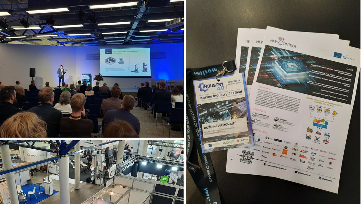 NewControl_eu's tweet photo. This week we had a great chance to join an international #conference Making Industry 4.0. Real in Vilnius. The speakers touched such topics as the EU’s #industrialtransformation, current challenges, #technological transformation and industrial resilience and #sustainability! https://t.co/ncAW85XZrX