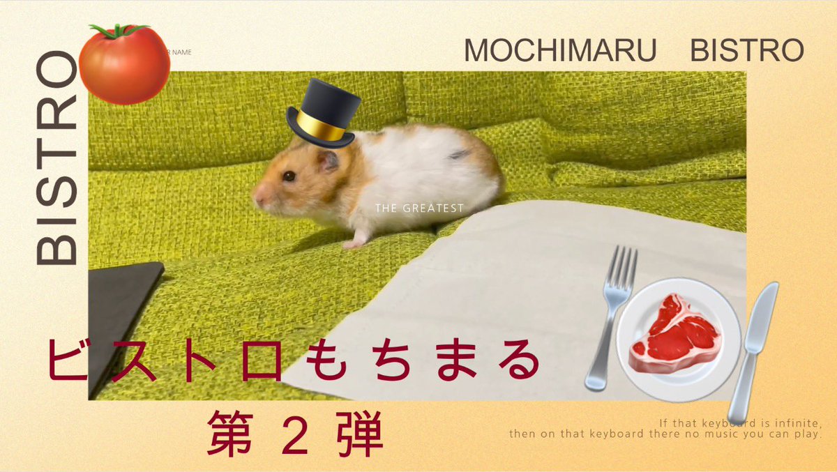 mochimalu_co_jp's tweet photo. やぁみんな！🐹
もちまるーむアップしたよ✨
今回はみんなにおフランスを味わってもらうために国内で頑張ったよぉー♪みてね⭐️

https://t.co/wPDxNB5FLI

#ハムスター　#もちまる　#YouTube https://t.co/YfoUhq5EW3